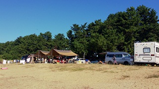 ＳＷに琵琶湖でグループキャンプ！