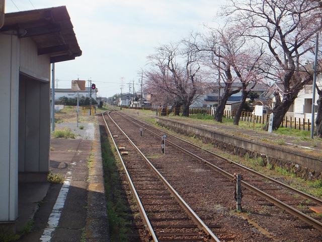 常総線で上京　単線、1車両編成