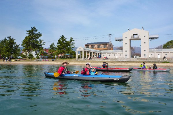 満開の琵琶湖・海津大崎花見カヌー