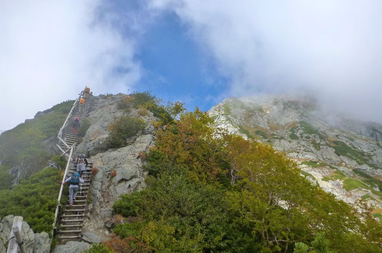 初の南アルプスは北岳から間ノ岳から