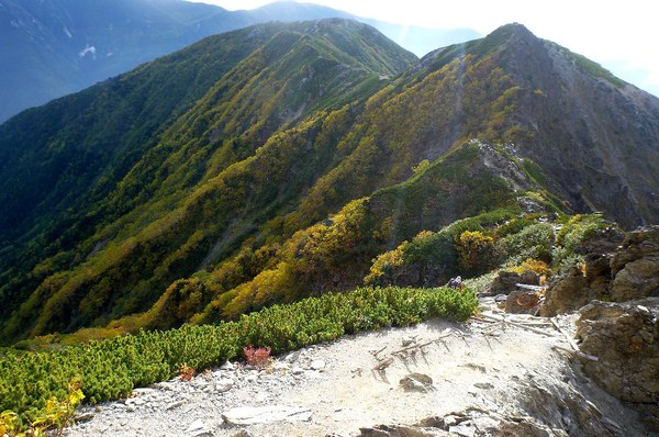 初の南アルプスは北岳から間ノ岳から
