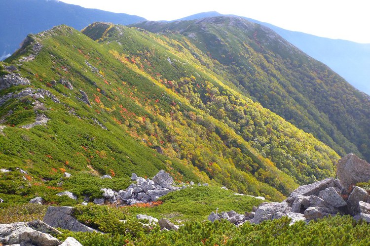初の南アルプスは北岳から間ノ岳から