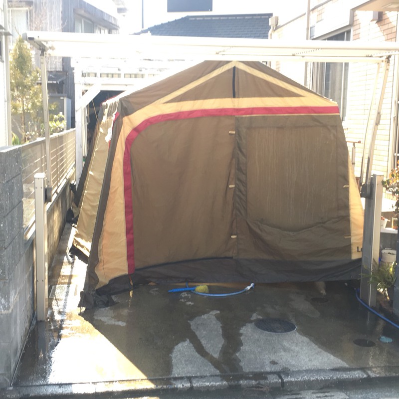 ロッジシェルター洗いましたぁ