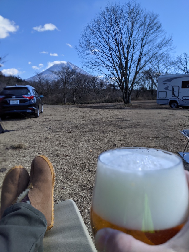 厳冬期のキャンプ
