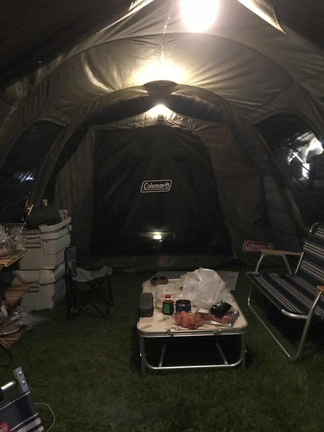 鹿児島で初めてのキャンプ:コールマン【Amazon.co.jp限定】 トンネル2