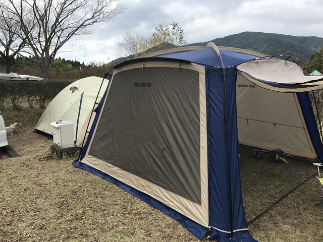 鹿児島で初めてのキャンプ スクリーンタープ初張りと今年最後のキャンプはオートキャンプ森のかわなべで