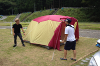 キャンプ at 大井川