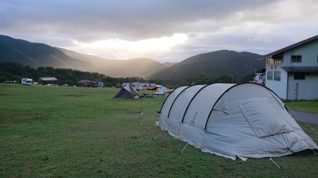 台風キャンプ