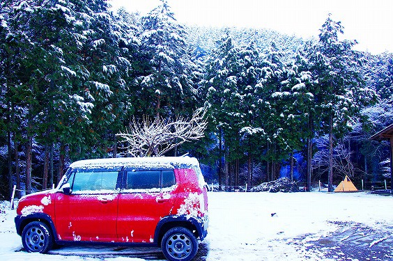 今年初キャンは、東京初グルソロ＆初埼玉～　で初雪～