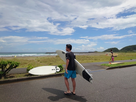 父子サーフィン