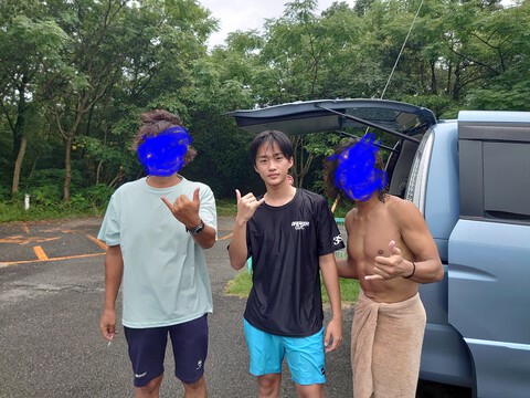 父子サーフィン