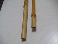 全竹ヘチ竿の製作　【印籠部の加工、糸巻き、漆極め】