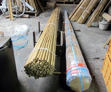 竹の延べ竿の荷造り＆管理釣り場向け