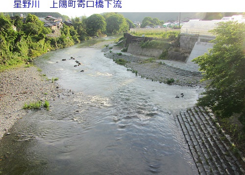 渓流釣りに適当な水量＆星野川