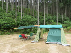 こもれびの森で父子キャンプ 2020/06/07 14:20:42