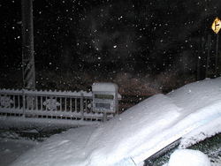 雪、そして瞬電