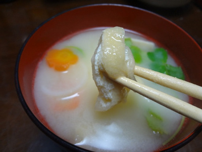 トラディショナルな関西風？　お雑煮！