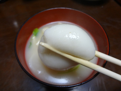 トラディショナルな関西風？　お雑煮！