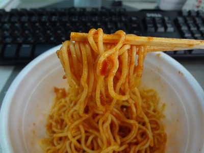 イタリアンなお洒落な昼食？　日清 Spa王 ナポリタン！