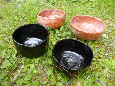 ええのん焼けた！樂焼きの抹茶茶碗　　信楽「陶芸の森」