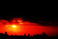 今日の夕陽 2010/10/30 17:51:48