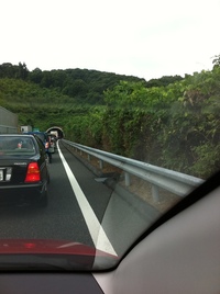 渋滞中(^_-) 2011/08/06 09:05:51