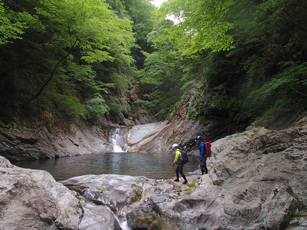 びしょ濡れモードで大峰・神童子谷