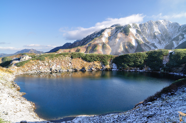 初冠雪の立山から大日三山へ
