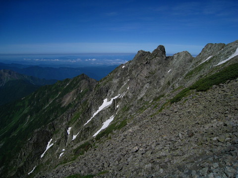 奥穂高岳～前穂高岳　２００８年７月２９日（火）３０日（水）