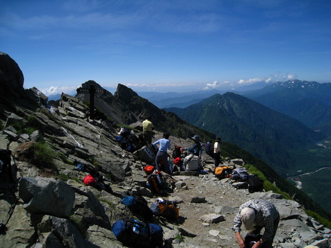 奥穂高岳～前穂高岳　２００８年７月２９日（火）３０日（水）