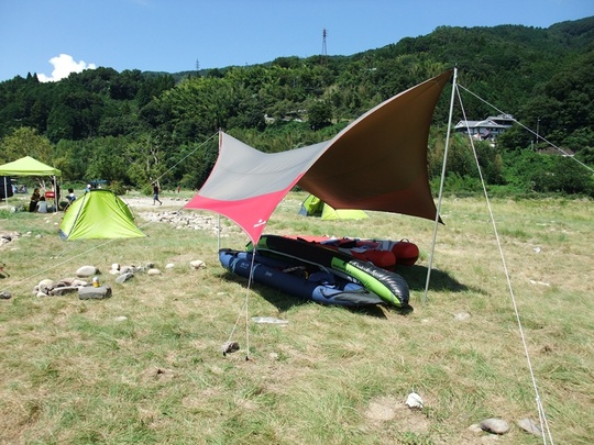 初めての川下りキャンプ