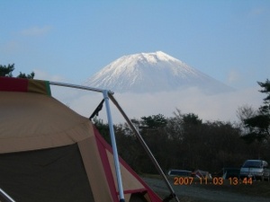 「富士山」　見ながらキャンプ！２