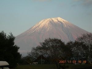 「富士山」　見ながらキャンプ！２