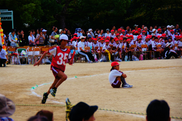 息子小学校最後の運動会