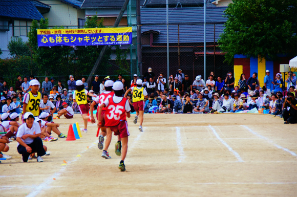 息子小学校最後の運動会