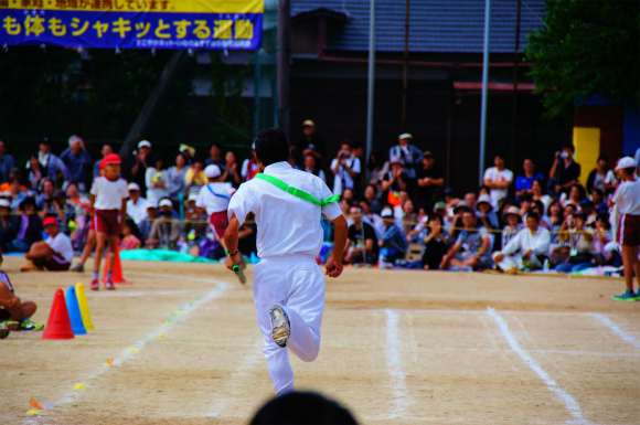 息子小学校最後の運動会