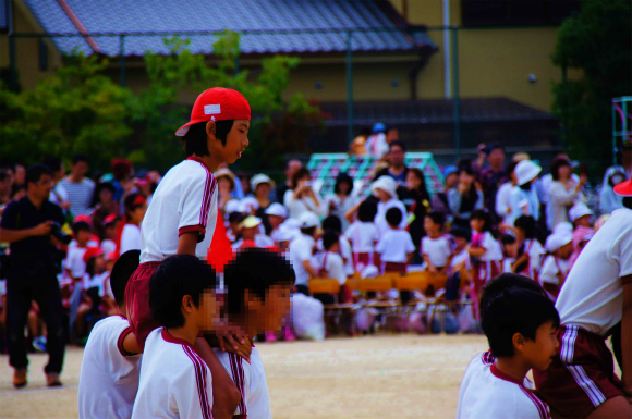 息子小学校最後の運動会