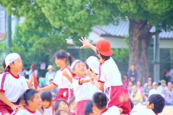 息子小学校最後の運動会