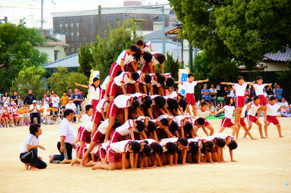 息子小学校最後の運動会