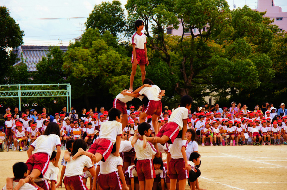 息子小学校最後の運動会