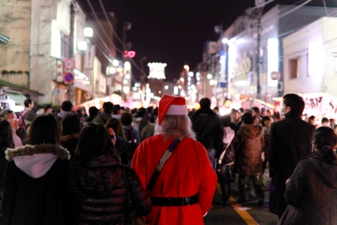 夜祭りサンタ