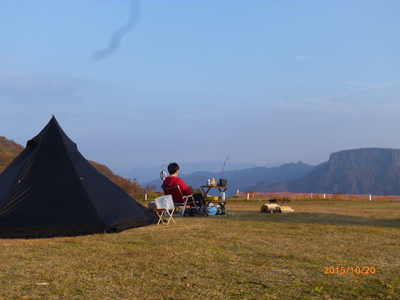 絶景のソロキャンプ