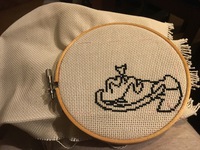 こう見えて、趣味は刺繍です。 2016/02/27 15:39:11