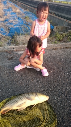 お盆 実家近くで朝の散歩釣行