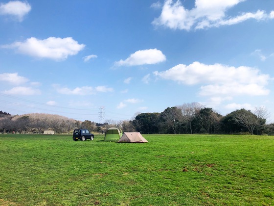 2019年3月5.6日 晴れのち曇り、キャンプのち仕事、、成田ゆめ牧場ファミリーオートキャンプ場