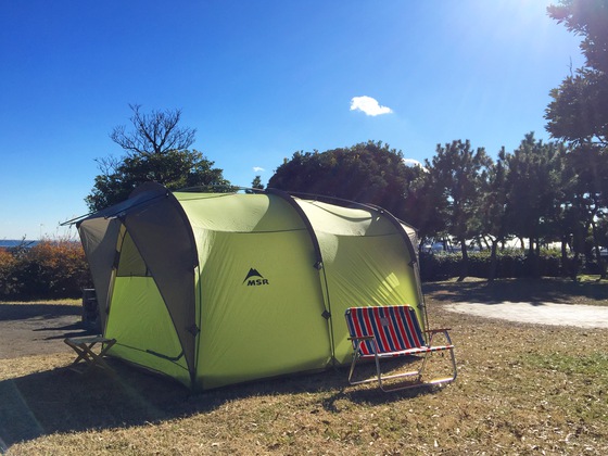 2017年1月17日 初張りはデイキャンプで！！城南島海浜公園キャンプ場
