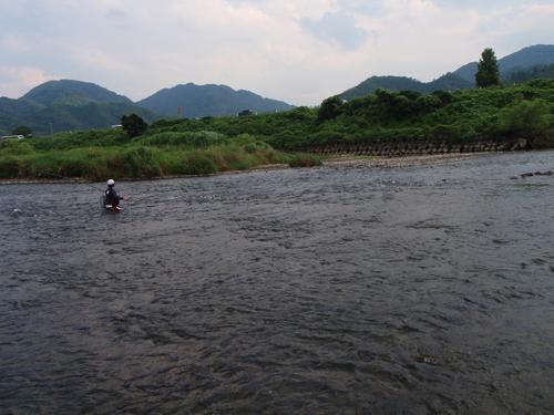 円山川釣行♪してる人を見学・・・