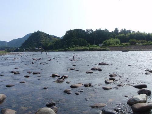 長良川釣行♪こけて手がジンジン・・・