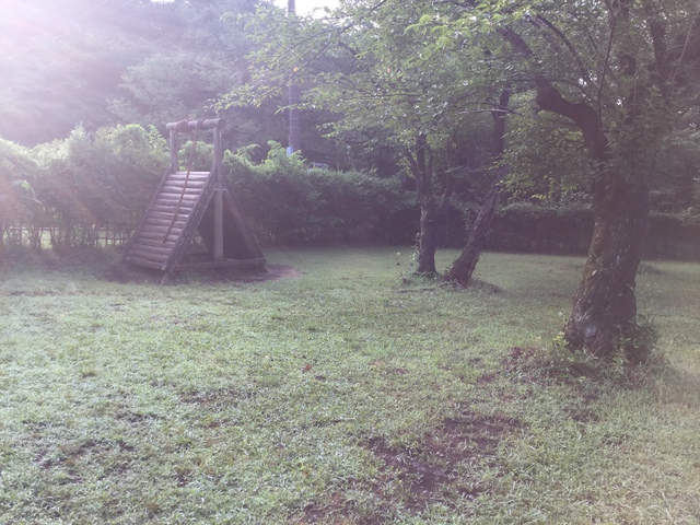 智光山公園でプチキャンプ。