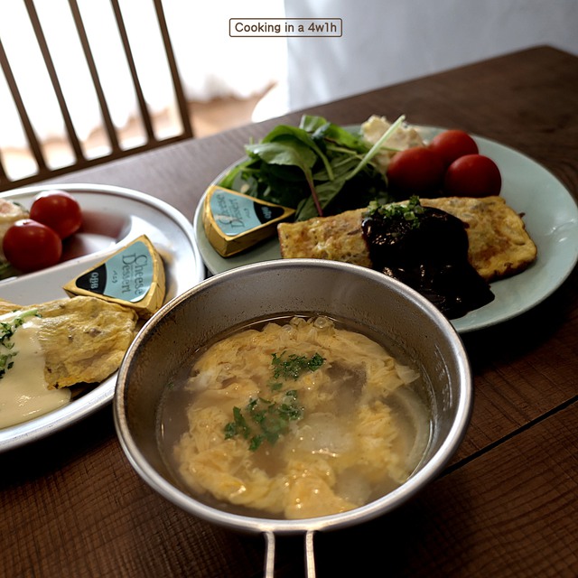ホットサンドメーカーで簡単オムレル